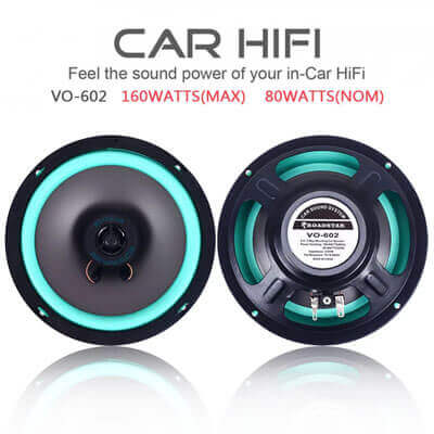 მანქანის აქსესუარები 1pc 6.5 Inch 160W Universal Car HiFi Coaxial Speaker Vehicle Door Auto Audio Music